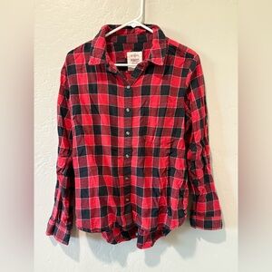 So Perfect Shirt Red/Black Flannel